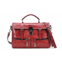 Casual Women's Crossbody Bag With Pure Color Buckle and Tote Design